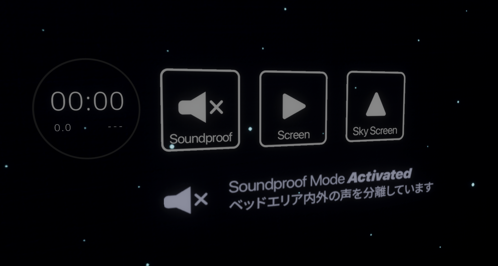 ベッドのインフォボード